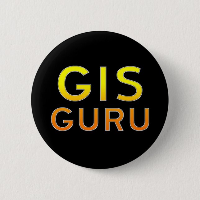 GIS Guru-Knopf Button (Vorderseite)