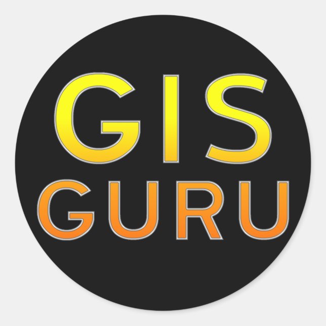 GIS Guru Sticker (Vorderseite)