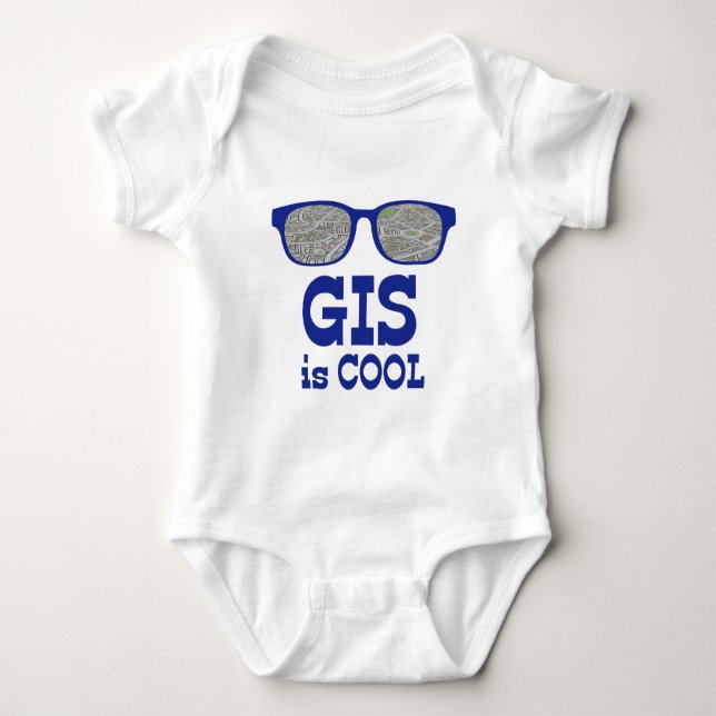GIS ist cool Baby Strampler (Vorderseite)