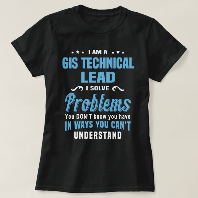 GIS Technischer Leiter T-Shirt (Design vorne)