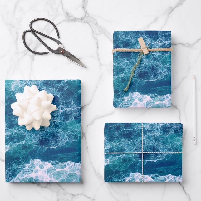 Gischt Geschenkpapier Set (Vorderseite)