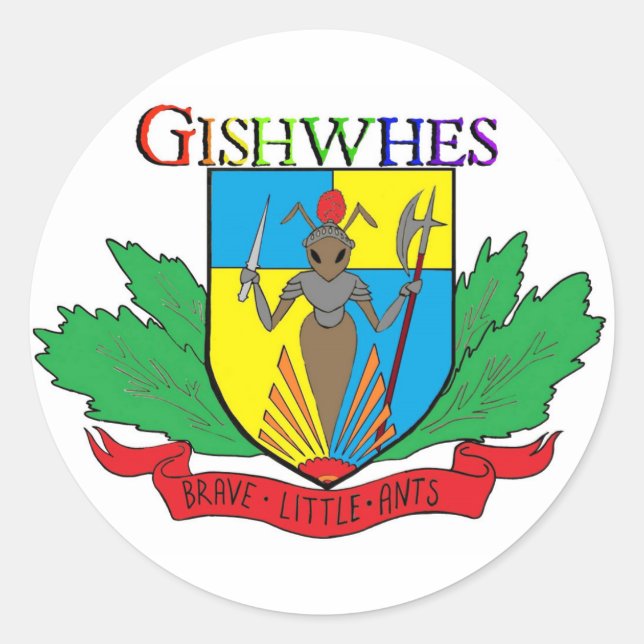 Gishwhes Brave Little Ants Aufkleber (Vorderseite)