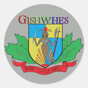 Gishwhes Brave Little Ants Aufkleber grau