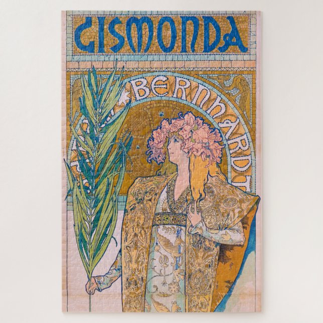 Gismonda, Sarah Bernhardt, Mucha (Vertikal)