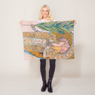 Gismonda, Sarah Bernhardt, Mucha Fleecedecke