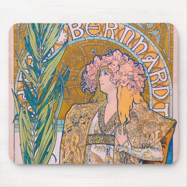 Gismonda, Sarah Bernhardt, Mucha Mousepad (Vorne)