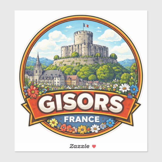 Gisors France  Aufkleber (Blatt)