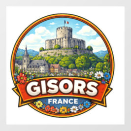Gisors France Fensteraufkleber