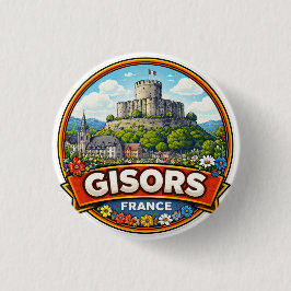 Gisors Frankreich Button