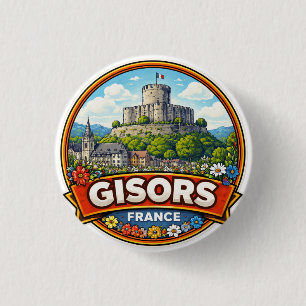 Gisors Frankreich Button