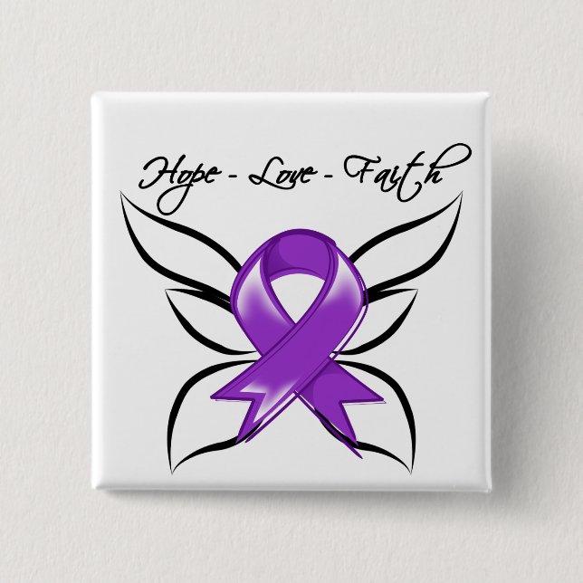 GIST Cancer Hope Liebe Faith Button (Vorderseite)