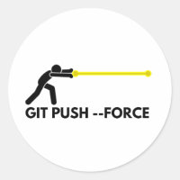 Git Force Push-Meme für Softwareentwickler