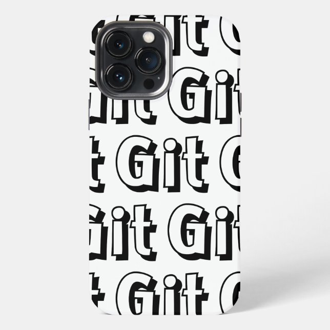 Git iPhone 13 Pro Max Hülle (Rückseite)