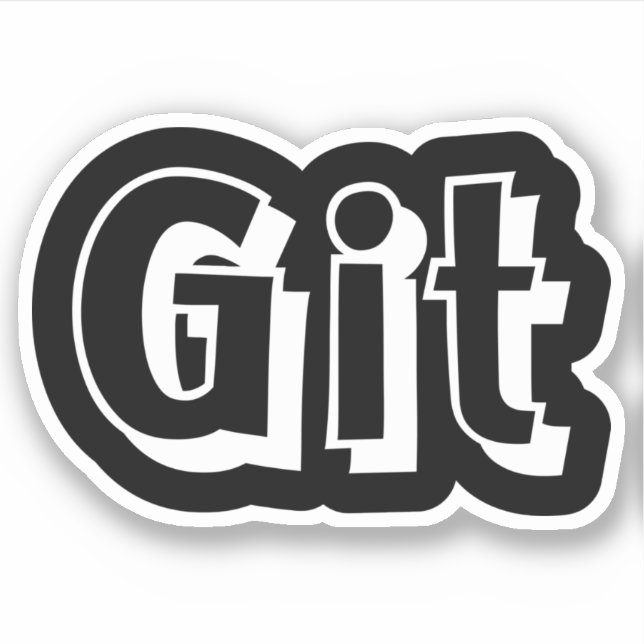 Git Sticker (Vorderseite)