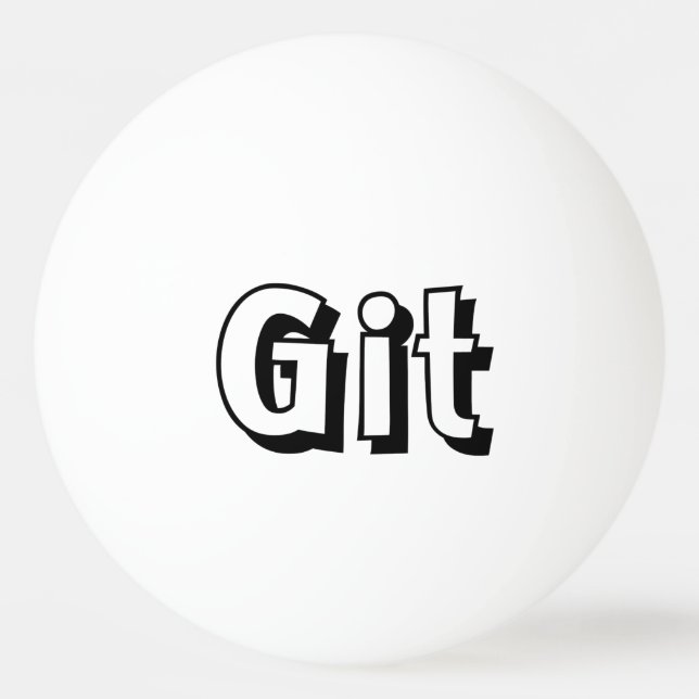 Git Tischtennisball (Vorderseite)