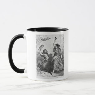 Gitana von Granada, welches das zorongo tanzt Tasse
