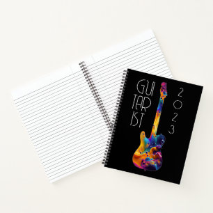 GITARIST 2023 FARBBIGE GITARBEN-GIFT NOTIZBUCH