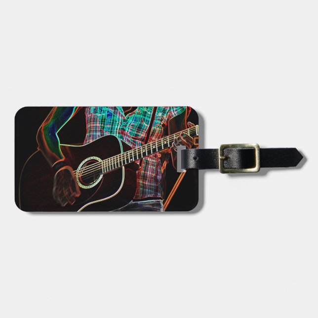 Gitarre 1 cd ltcna gepäckanhänger (Vorderseite horizontal)