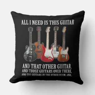 Gitarre Alles, was ich brauche, ist diese Gitarr Kissen