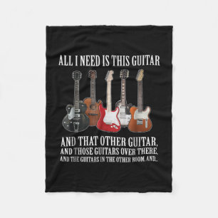 Gitarre  Alles, was ich brauche, ist diese Gitarre Fleecedecke