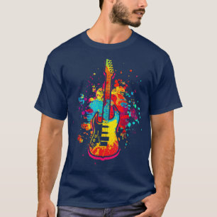 Gitarre Art Gitarrist Musician Gitarre Musik 987 T-Shirt