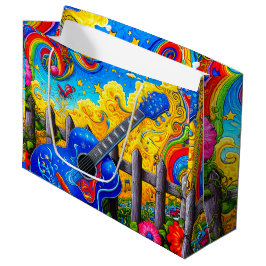 Gitarre Art Große Geschenktüte