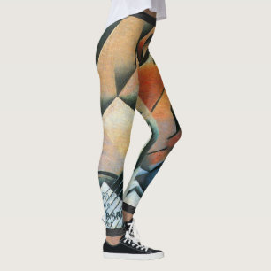 Gitarre (Banjo) und Brille, Juan Gris, Vintage Art Leggings