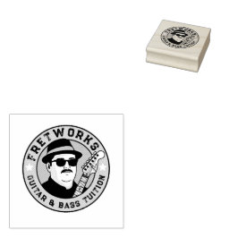 Gitarre & Bass Tuition - Fret Works Gummistempel