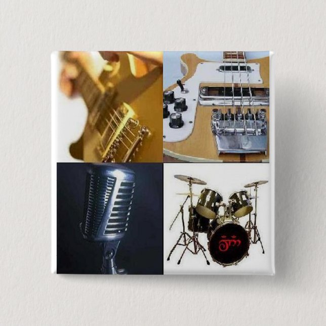 Gitarre Bass-Vocals Trommeln Button (Vorderseite)