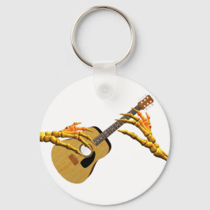 Gitarre bis auf die Knochen spielen von Valxart Schlüsselanhänger