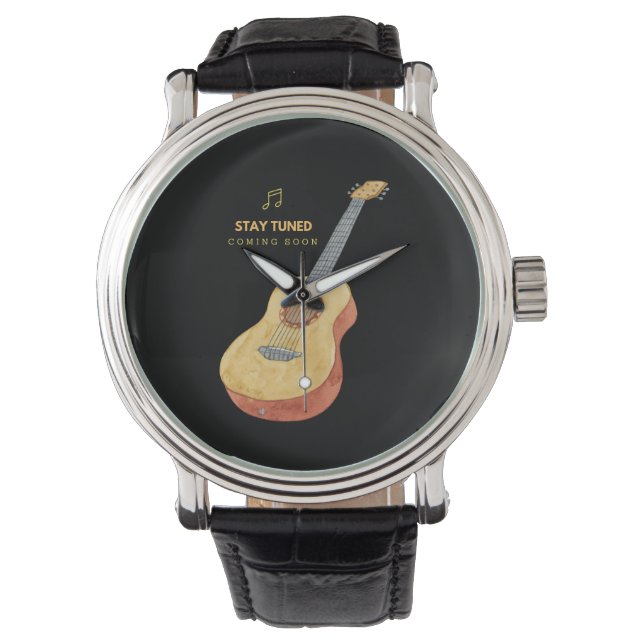 Gitarre Bleibe Armbanduhr (Vorderseite)