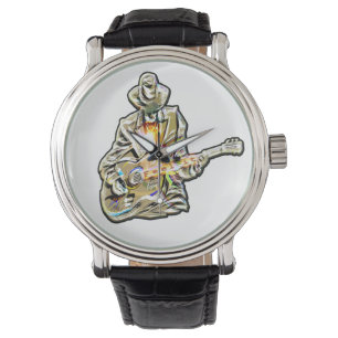 Gitarre Blues Mann - Feel it Armbanduhr