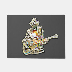 Gitarre Blues Mann - Feel it Fußmatte