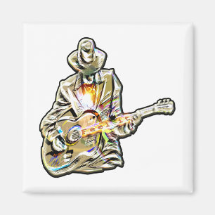 Gitarre Blues Mann - Feel it Magnet
