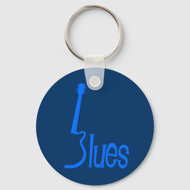 Gitarre Blues Schlüsselanhänger (Vorderseite)