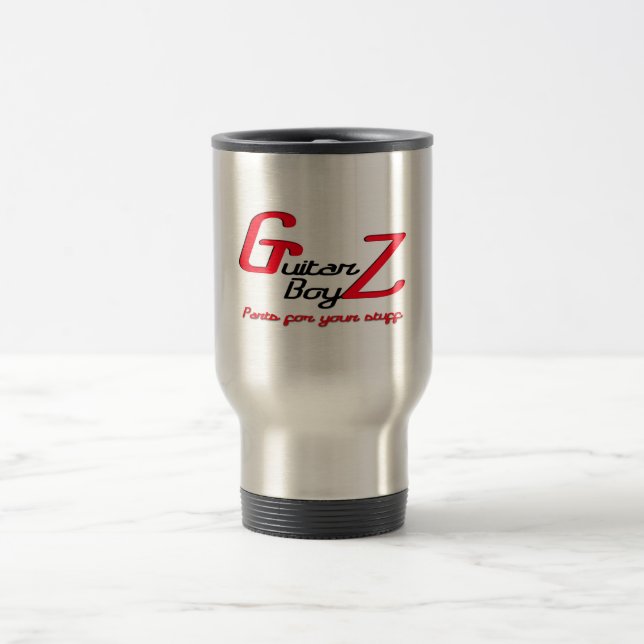 Gitarre BoyZ™ Monogramm-Reise-Tasse Reisebecher (Mittel)