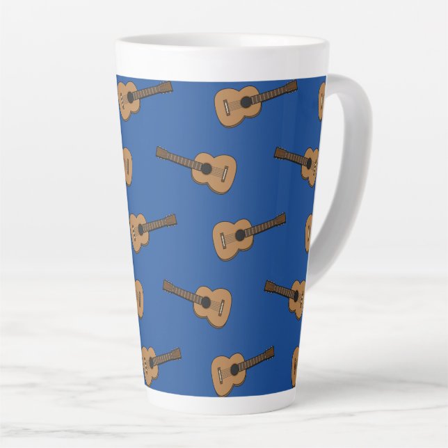 Gitarre-Cartoon Milchtasse (Rechte Ecke)