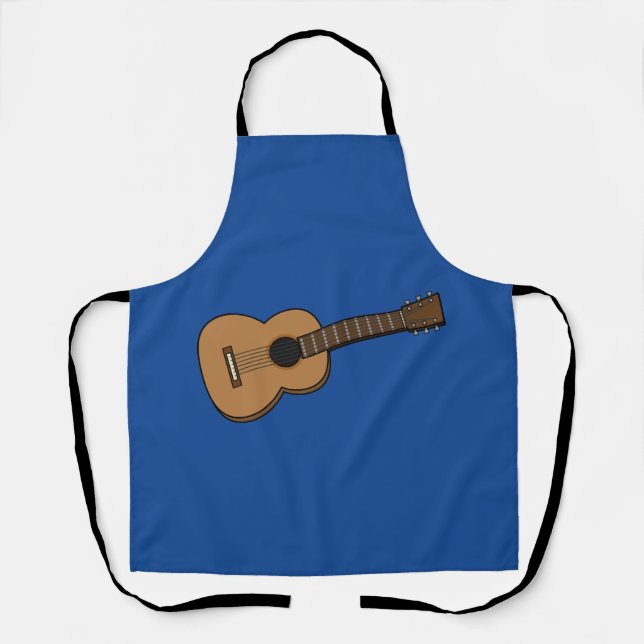 Gitarre-Cartoon Schürze (Vorderseite)