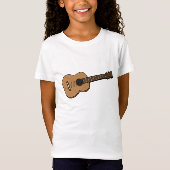 Gitarre-Cartoon T-Shirt (Vorderseite)