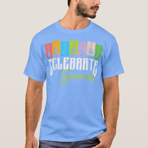 Gitarre Celebrate Diversity Gitarrist Musiker T-Shirt