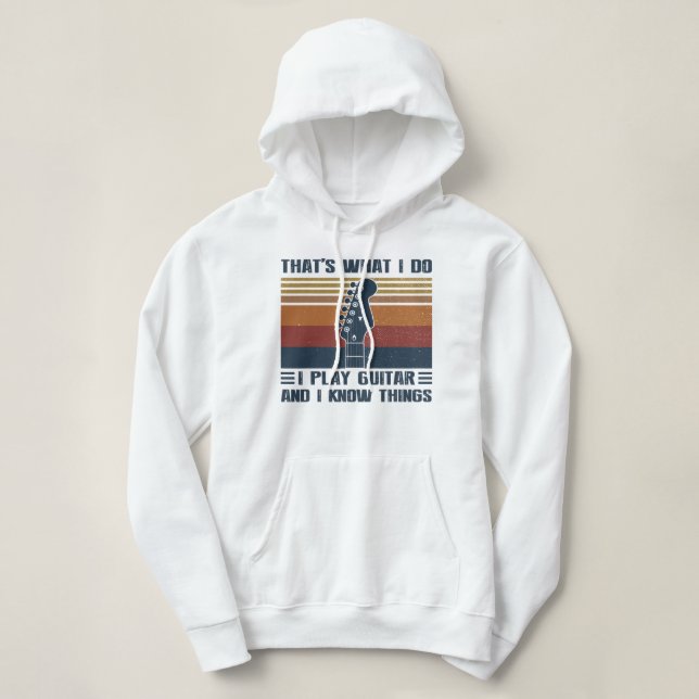 Gitarre das, was ich tue, spiele ich Gitarre und i Hoodie (Design vorne)