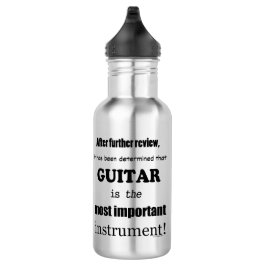 Gitarre das wichtigste Instrument Edelstahlflasche