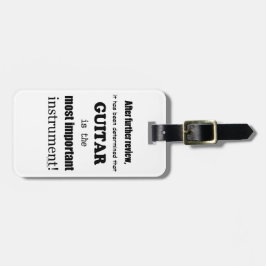 Gitarre das wichtigste Instrument Gepäckanhänger