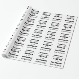 Gitarre das wichtigste Instrument Geschenkpapier