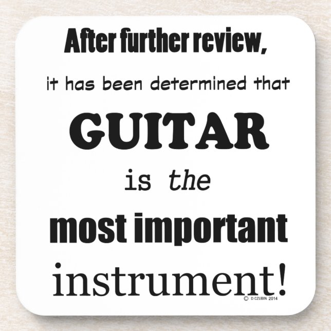 Gitarre das wichtigste Instrument Untersetzer (Vorderseite)