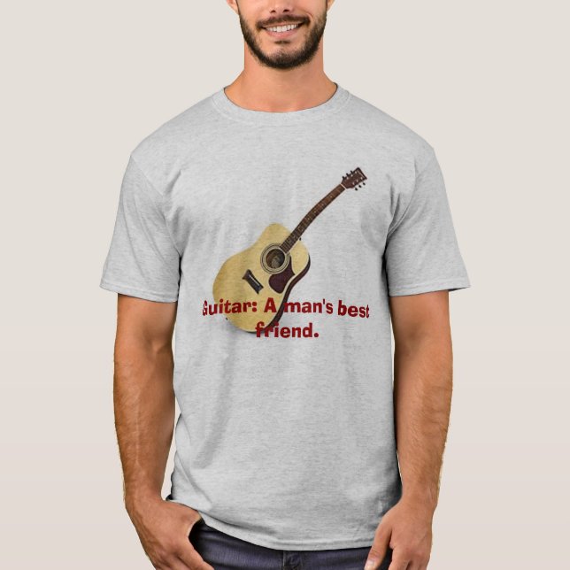 Gitarre: Der beste Freund eines Mannes T-Shirt (Vorderseite)
