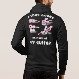 Gitarre der Männer in der Liebe hinten und vorne Hoodie