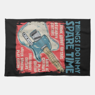 Gitarre Dinge, die ich in meiner Freizeit mache Lu Geschirrtuch