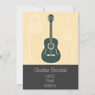 Gitarre Erwägungsgrund elegant stilvolle Leistung Einladung