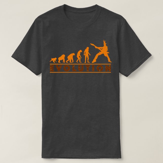 Gitarre Evolution Punk T-Shirt (Design vorne)